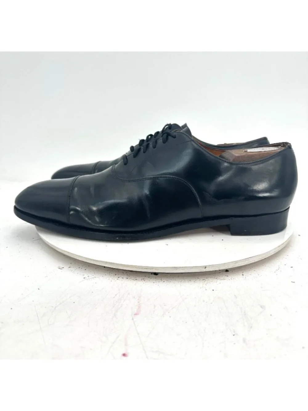 Church's Men Size 12AA Black Leather Cap Toe Lace Up Oxford Dress Shoes